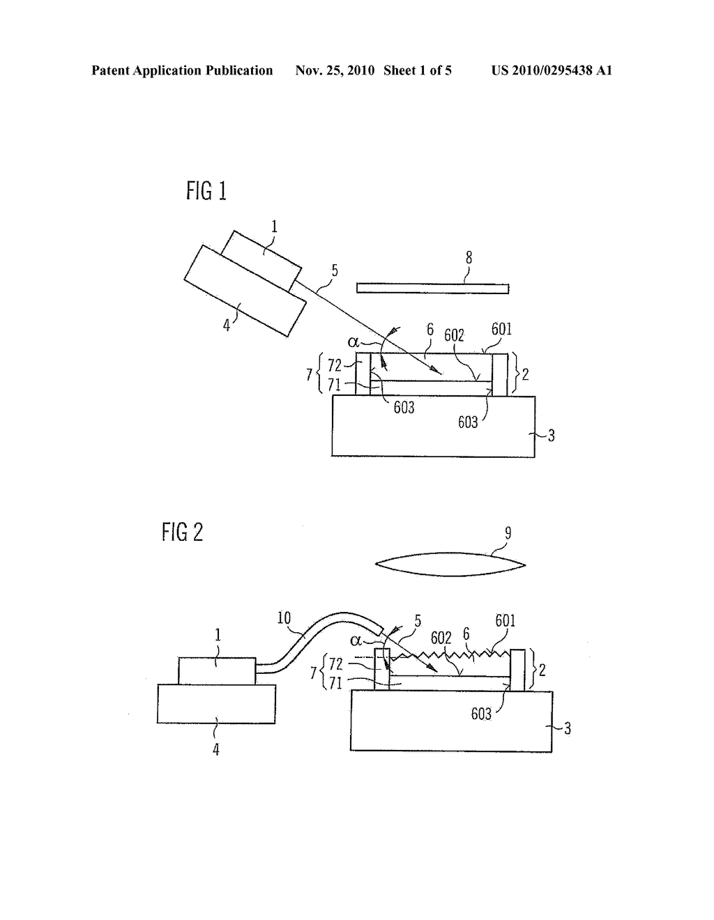 Semiconductor Light Source Having a Primary Radiation Source and a Luminescence Conversion Element - diagram, schematic, and image 02