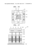 UNIVERSAL TEST SOCKET AND SEMICONDUCTOR PACKAGE TESTING APPARATUS USING THE SAME diagram and image