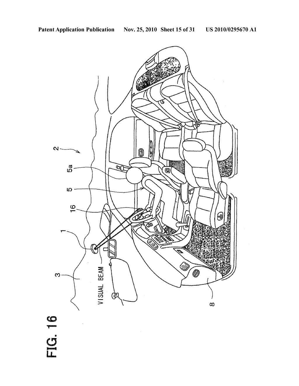 INTERIOR INFORMATION DISPLAY APPARATUS AND LIGHT IRRADIATION APPARATUS USED FOR THE SAME - diagram, schematic, and image 16