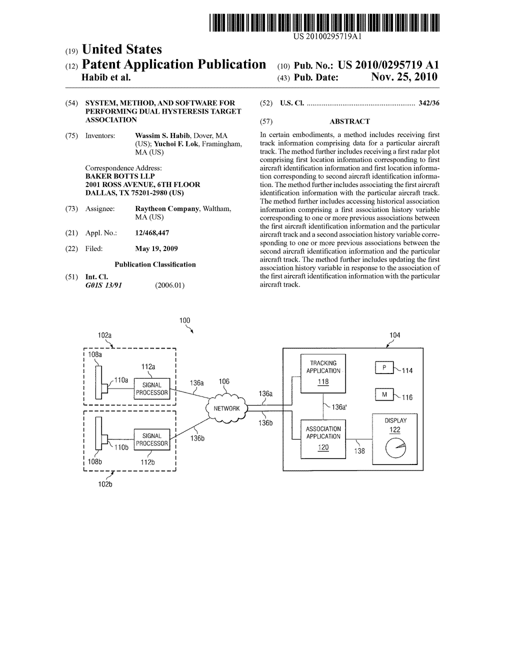 System, Method, and Software for Performing Dual Hysteresis Target Association - diagram, schematic, and image 01