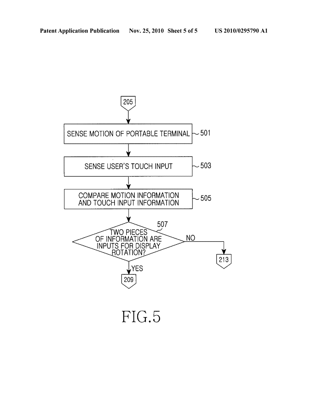 APPARATUS AND METHOD FOR DISPLAY SWITCHING IN A PORTABLE TERMINAL - diagram, schematic, and image 06