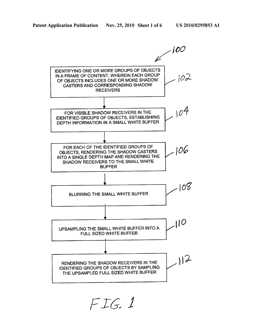 METHOD AND APPARATUS FOR RENDERING IMAGE BASED PROJECTED SHADOWS WITH MULTIPLE DEPTH AWARE BLURS - diagram, schematic, and image 02