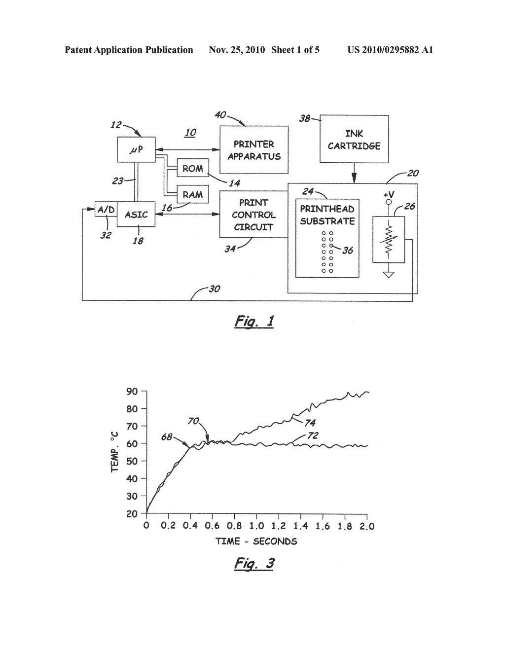 METHOD FOR MEASURING INK FLOW RATE IN AN INKJET PRINTHEAD - diagram, schematic, and image 02