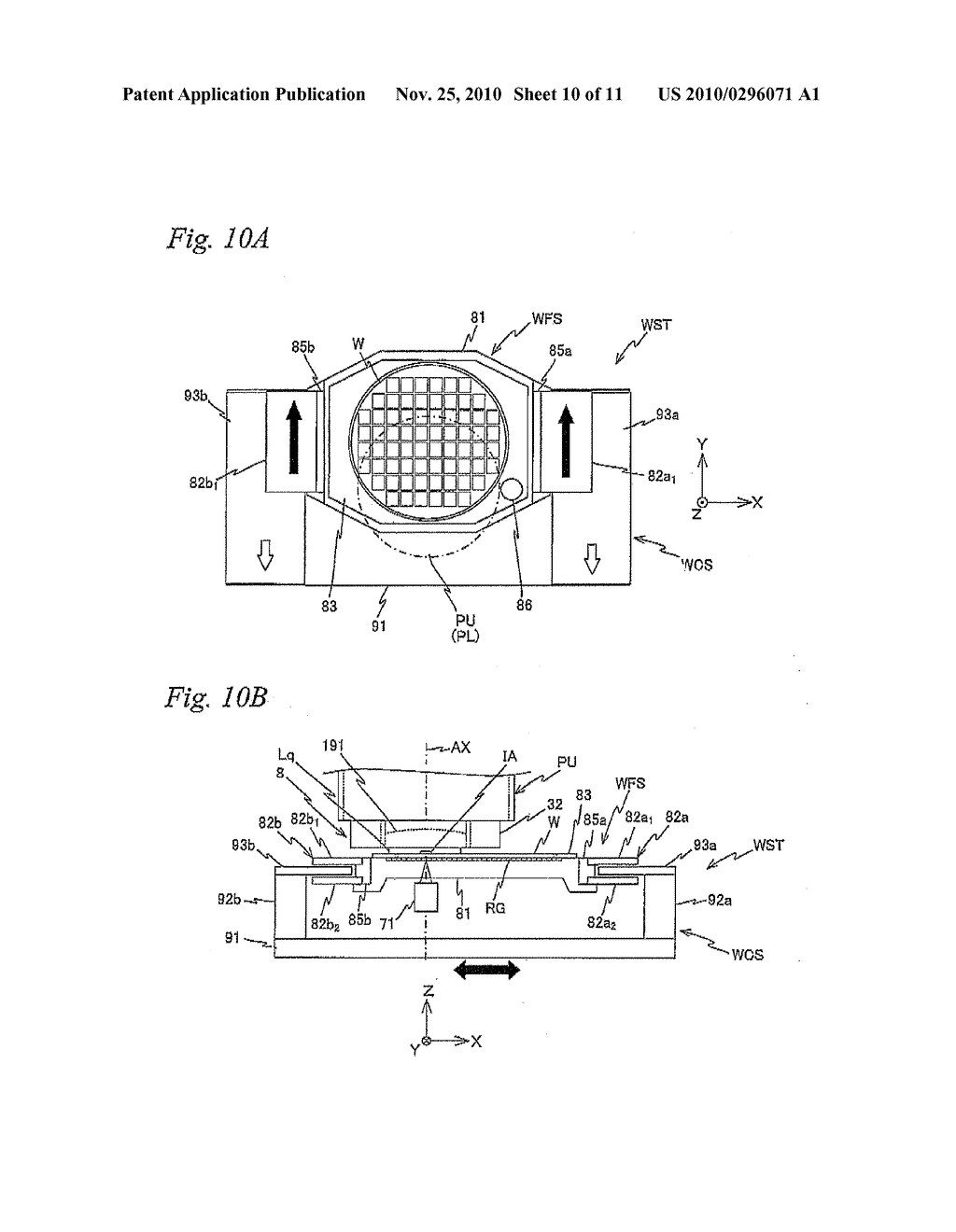 MOVABLE BODY APPARATUS, EXPOSURE APPARATUS, EXPOSURE METHOD, AND DEVICE MANUFACTURING METHOD - diagram, schematic, and image 11