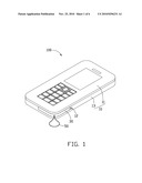 ACCESSORY STRAP FIXING STRUCTURE AND PORTABLE ELECTRONIC DEVICE USING THE SAME diagram and image