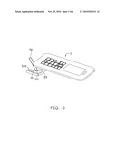 ACCESSORY STRAP FIXING STRUCTURE AND PORTABLE ELECTRONIC DEVICE USING THE SAME diagram and image