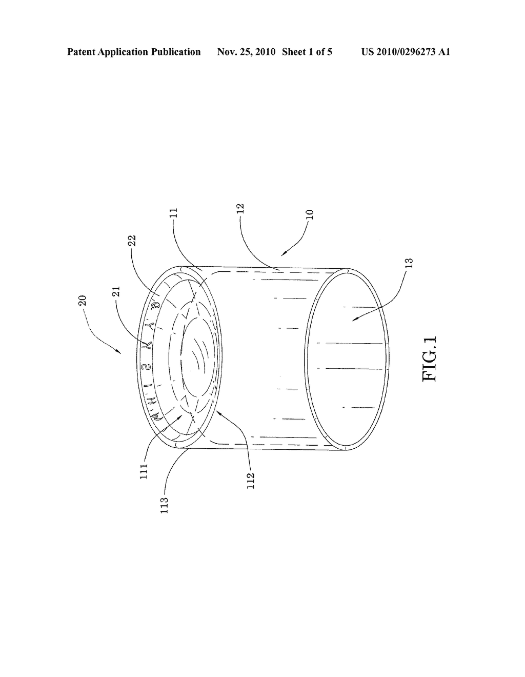 Transparent container with image presentation arrangement - diagram, schematic, and image 02