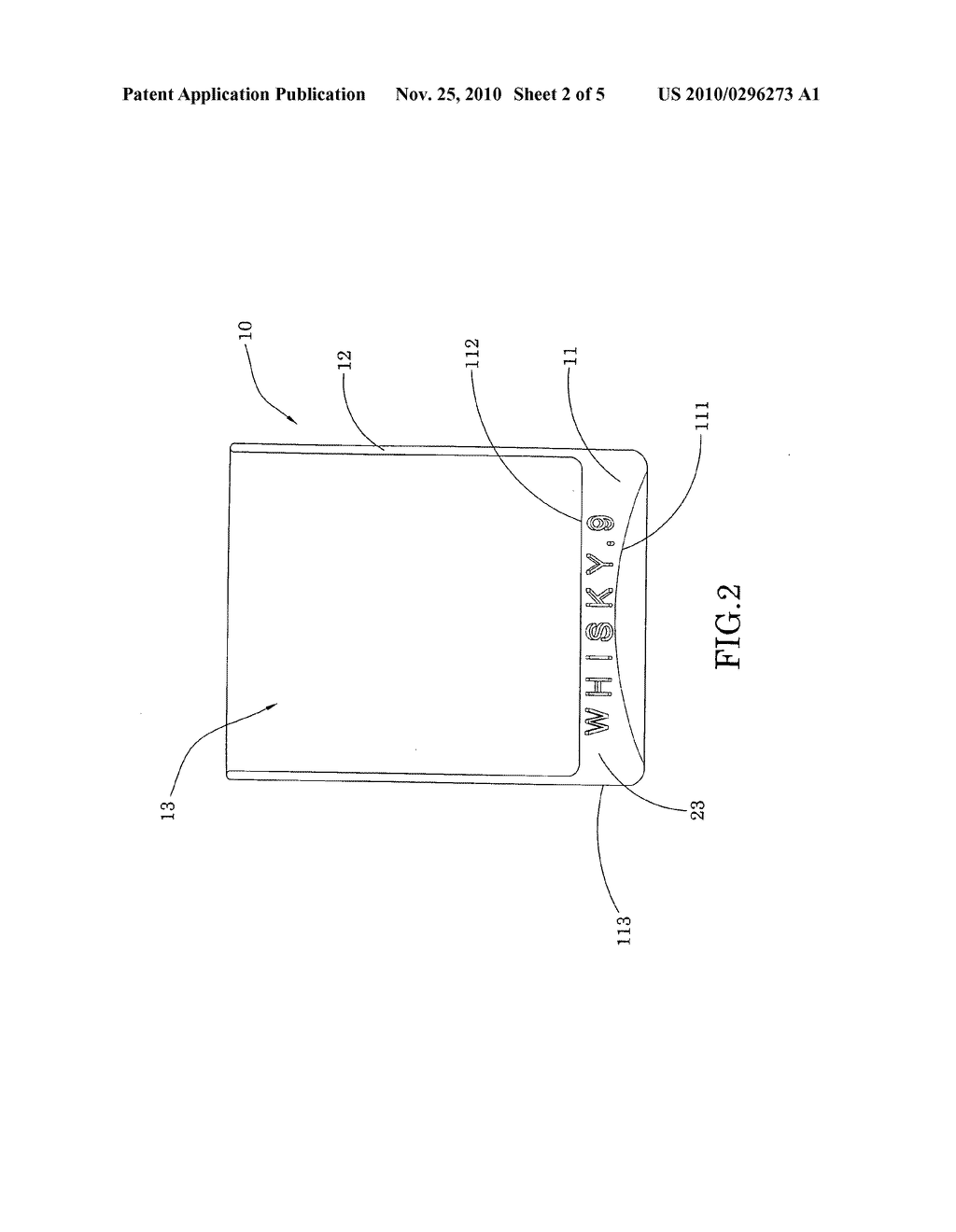 Transparent container with image presentation arrangement - diagram, schematic, and image 03