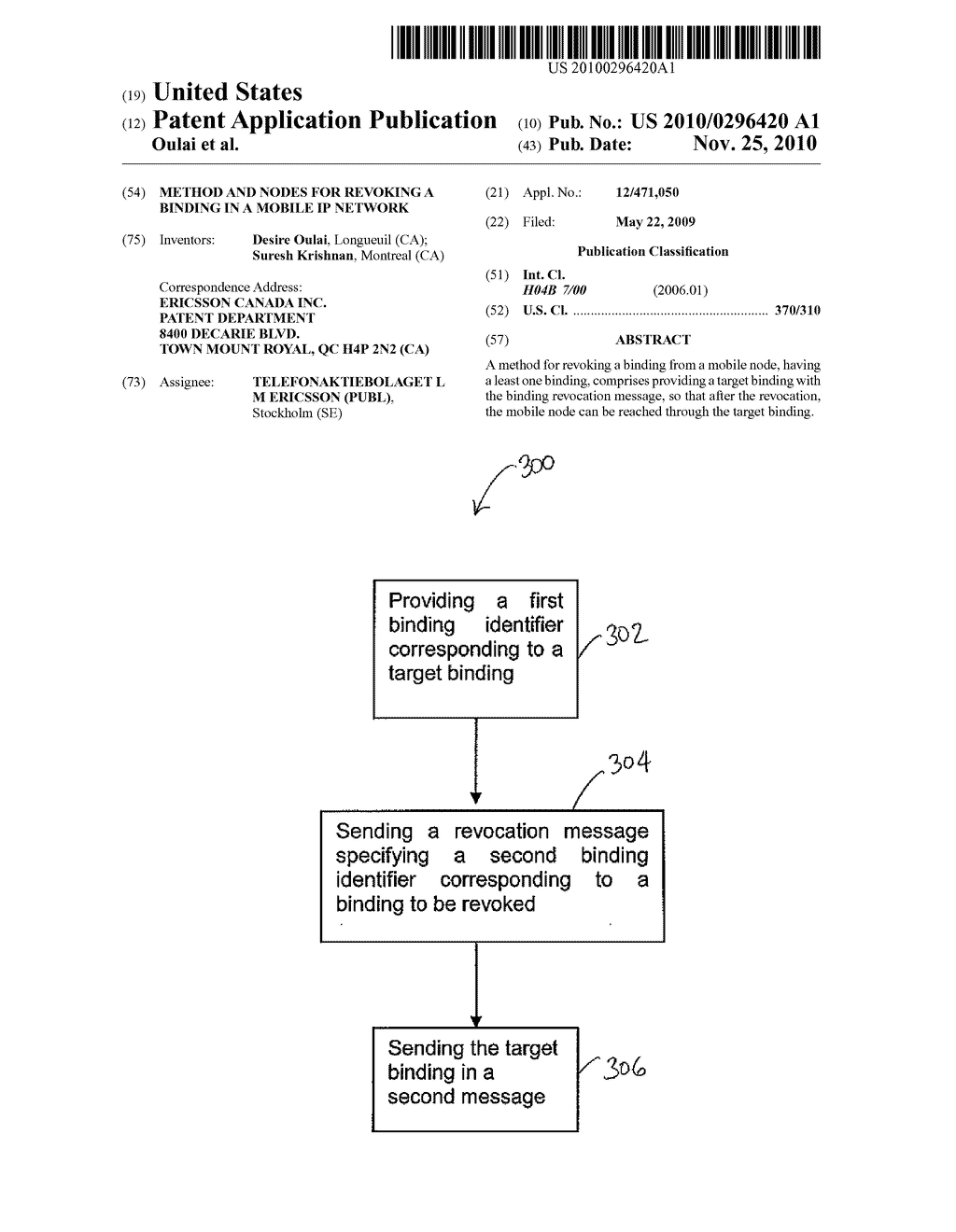 METHOD AND NODES FOR REVOKING A BINDING IN A MOBILE IP NETWORK - diagram, schematic, and image 01