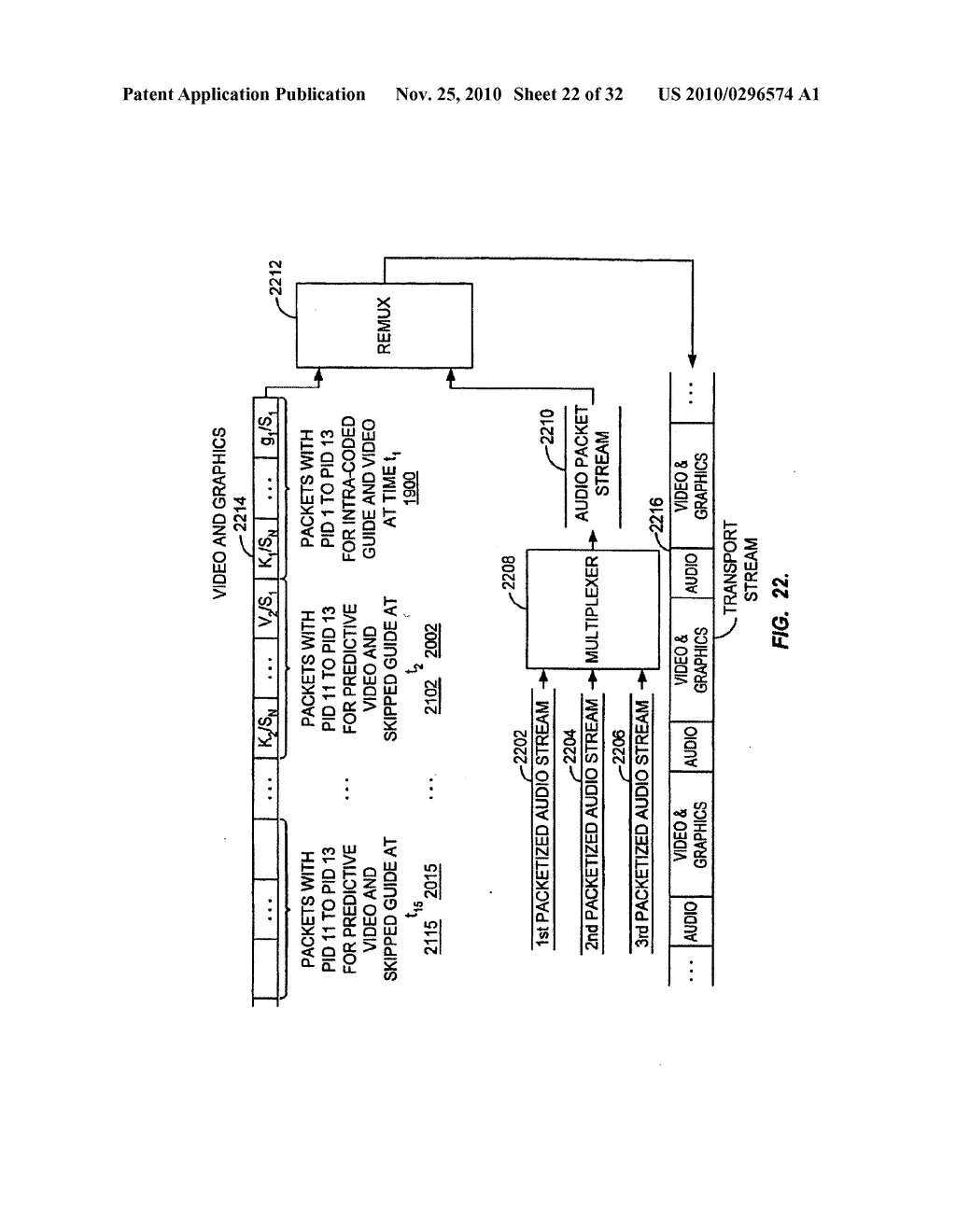 APPARATUS AND METHOD FOR COMBINING REALTIME AND NON-REALTIME ENCODED CONTENT - diagram, schematic, and image 23