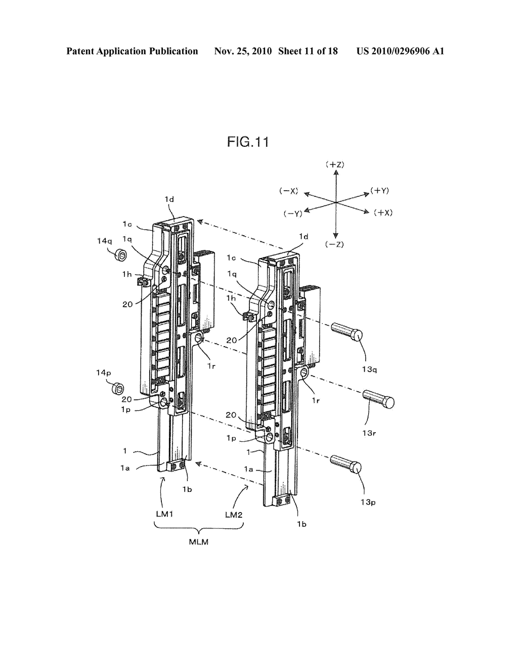 SINGLE-SHAFT LINEAR MOTOR, MULTI-SHAFT LINEAR MOTOR, AND COMPONENT TRANSFER APPARATUS - diagram, schematic, and image 12