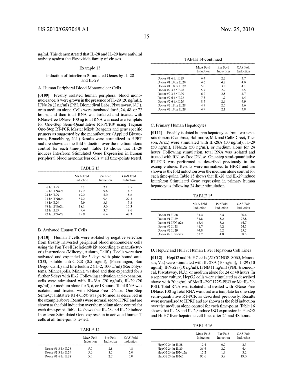 METHODS FOR TREATING VIRAL INFECTION USING IL-28 AND IL-29 - diagram, schematic, and image 16