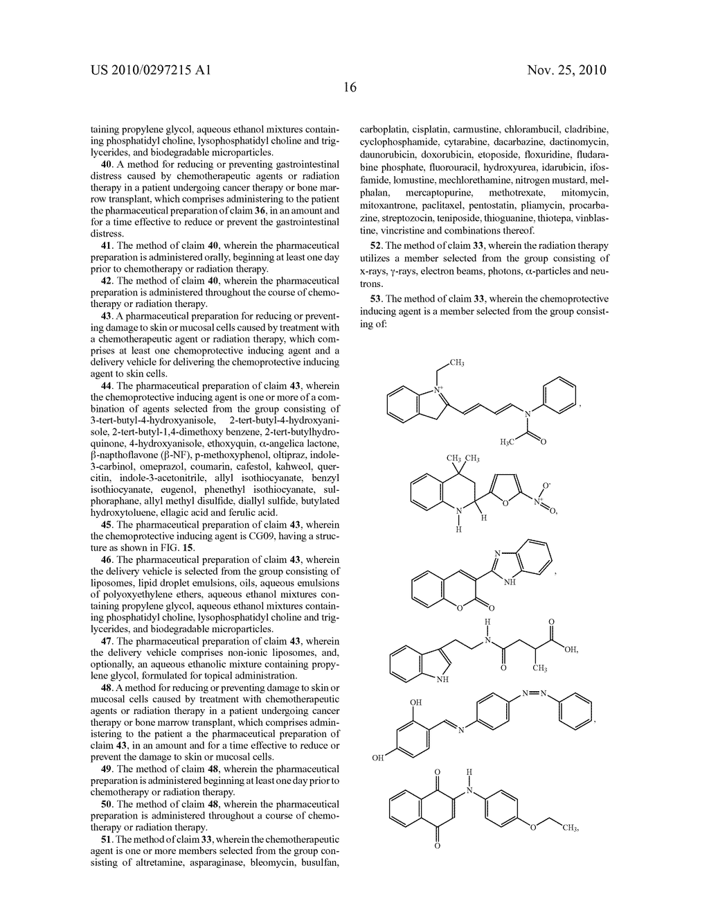 COMPOSITIONS AND METHODS FOR PROTECTING CELLS DURING CANCER CHEMOTHERAPY AND RADIOTHERAPY - diagram, schematic, and image 33