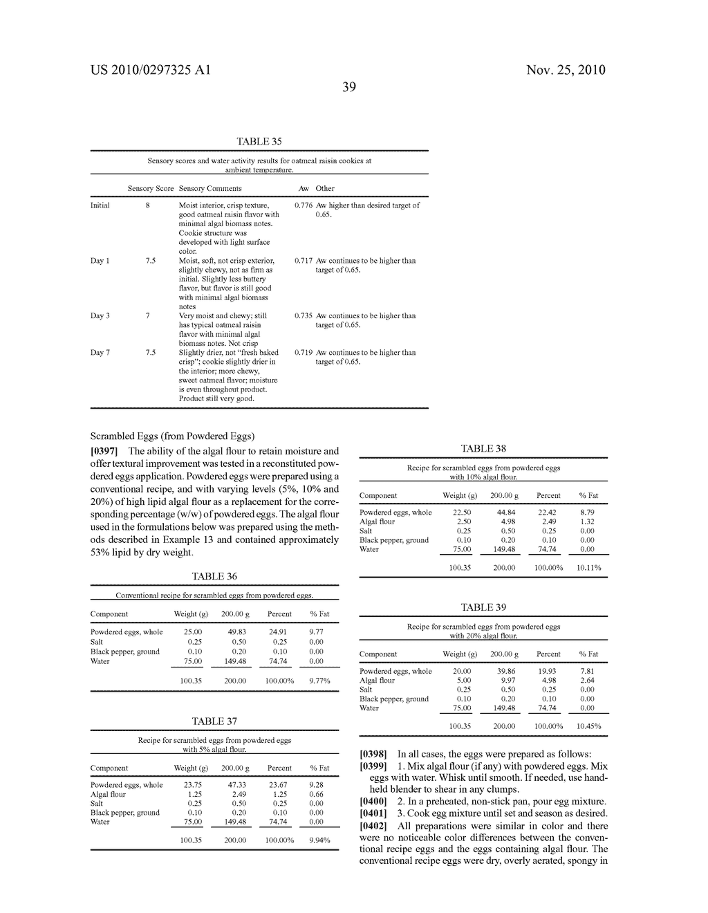 Egg Products Containing Microalgae - diagram, schematic, and image 46