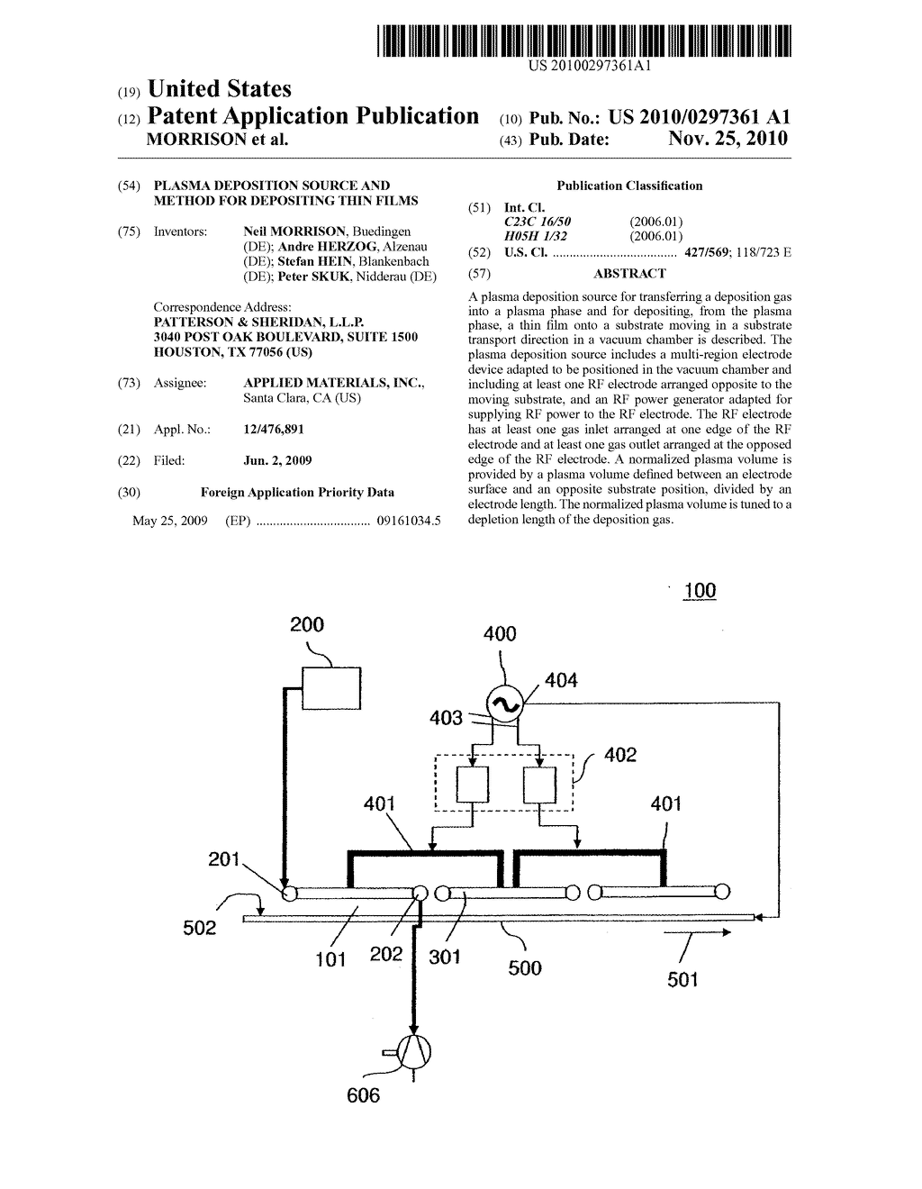 PLASMA DEPOSITION SOURCE AND METHOD FOR DEPOSITING THIN FILMS - diagram, schematic, and image 01