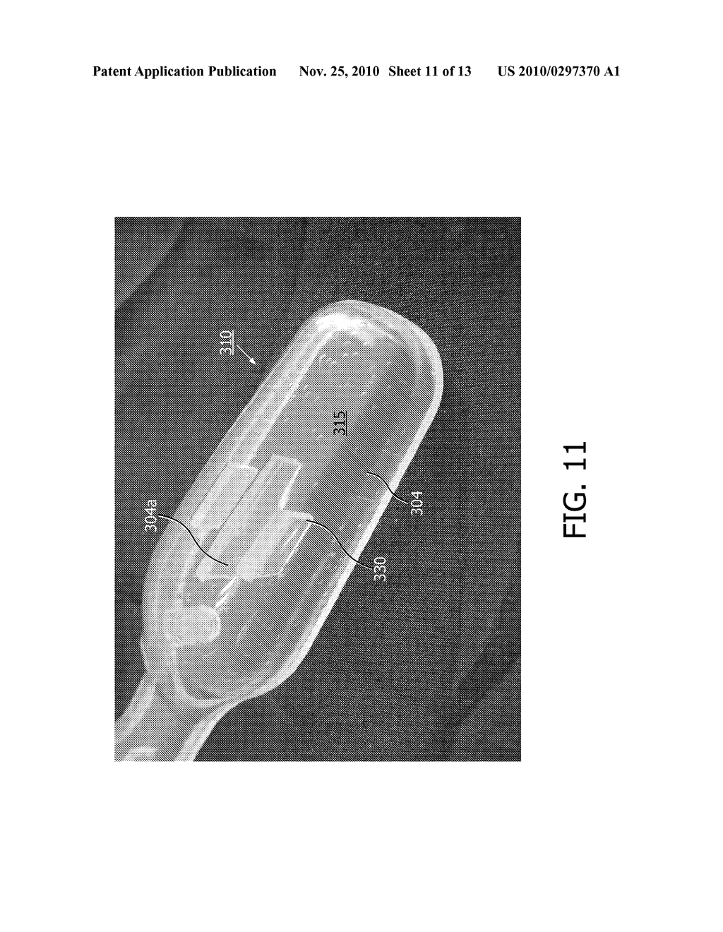 MOLDED BODY HAVING A WALL COMPRISING A TRANSPARENT POLYMERIC MATERIAL AND GLASS PARTICLES - diagram, schematic, and image 12