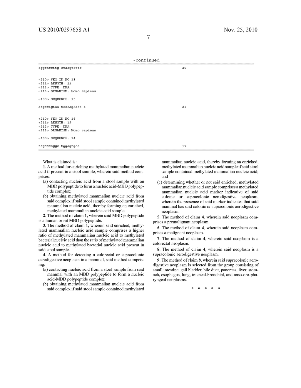 DETECTING METHYLATED MAMMALIAN NUCLEIC ACID IN STOOL - diagram, schematic, and image 09