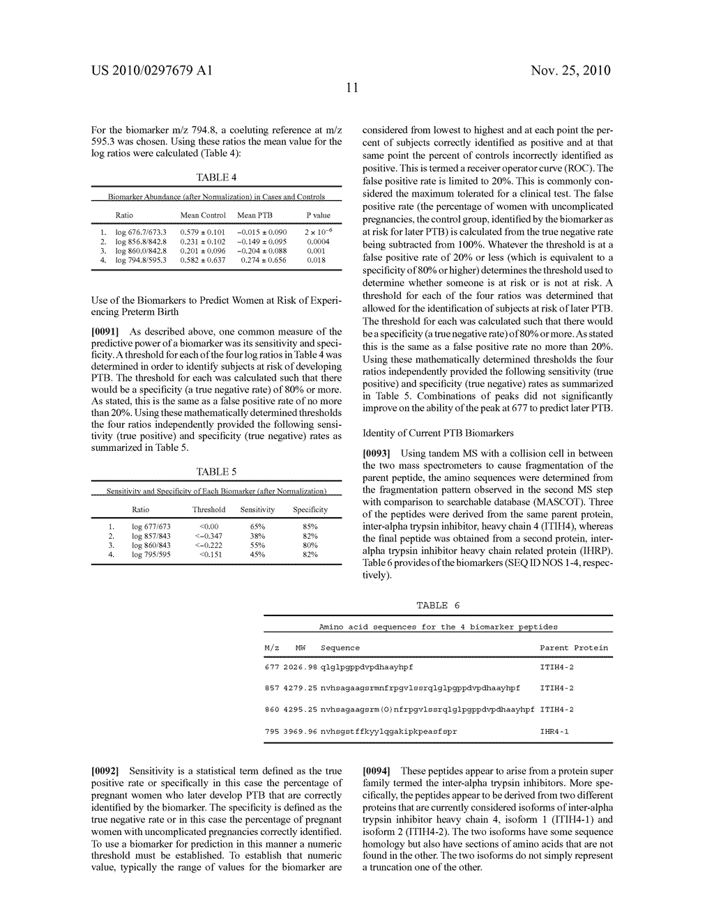 IDENTIFICATION AND QUANTIFICATION OF BIOMARKERS FOR EVALUATING THE RISK OF PRETERM BIRTH - diagram, schematic, and image 12