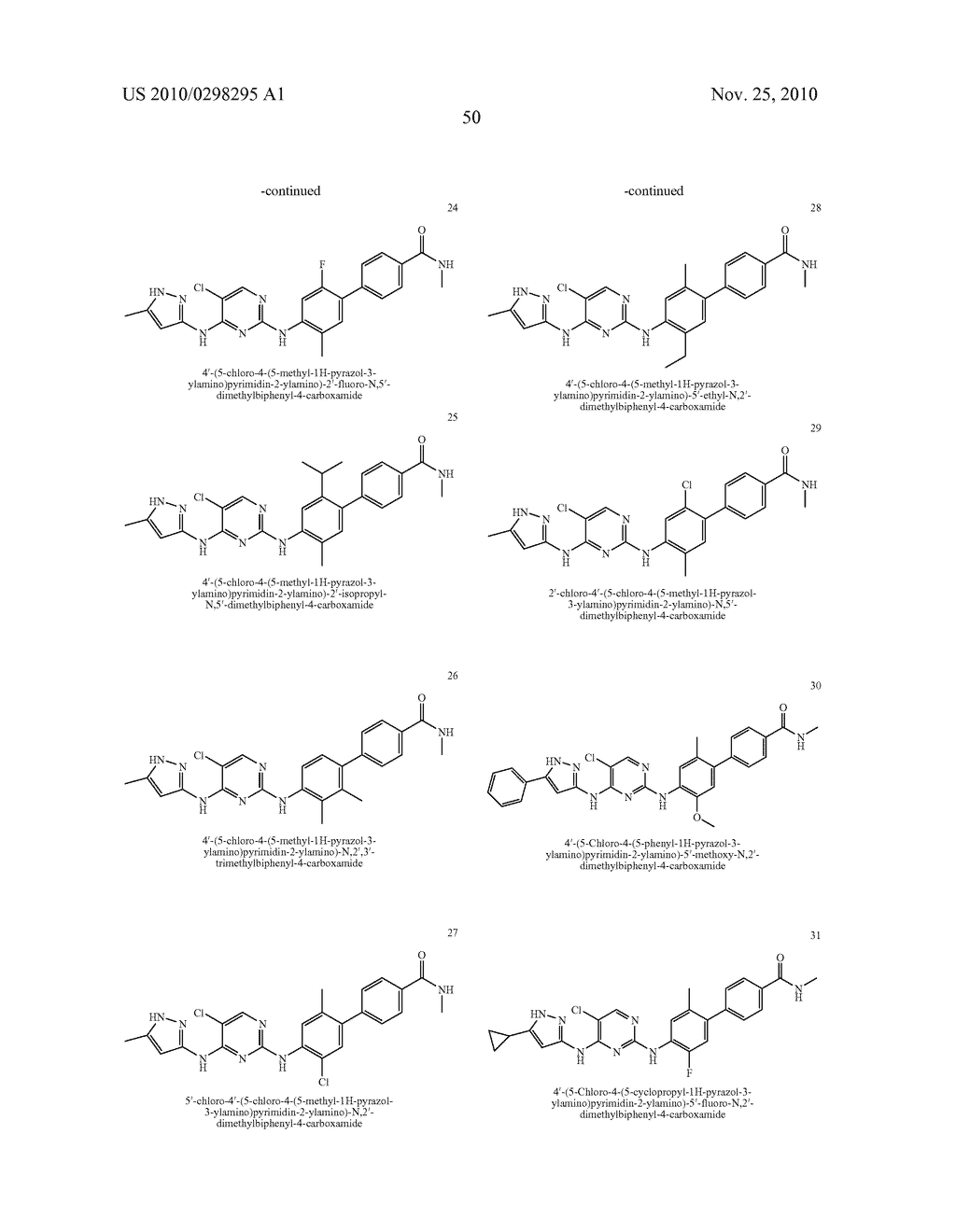 2-BIPHENYLAMINO-4-AMINOPYRIMIDINE DERIVATIVES AS KINASE INHIBITORS - diagram, schematic, and image 51