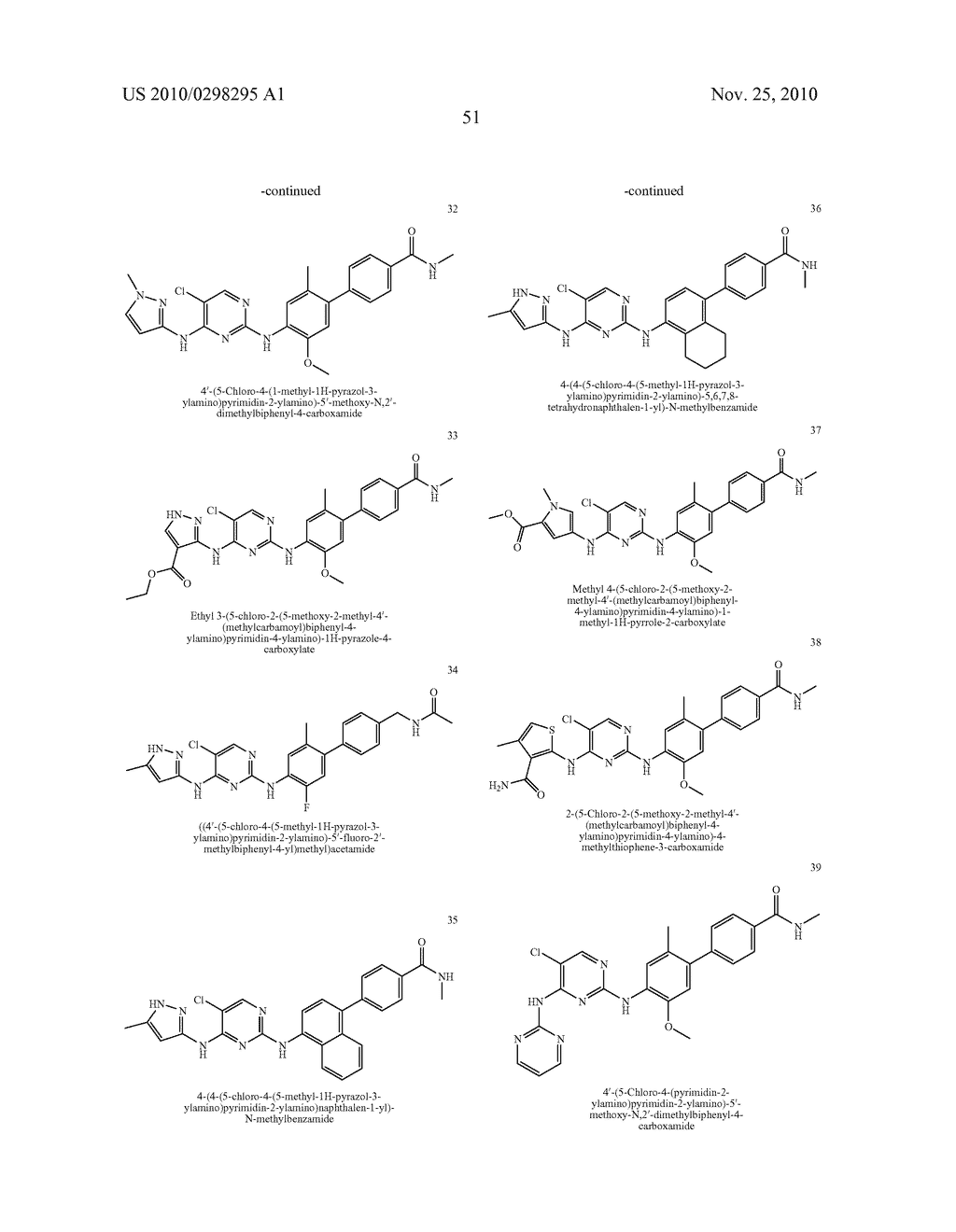 2-BIPHENYLAMINO-4-AMINOPYRIMIDINE DERIVATIVES AS KINASE INHIBITORS - diagram, schematic, and image 52