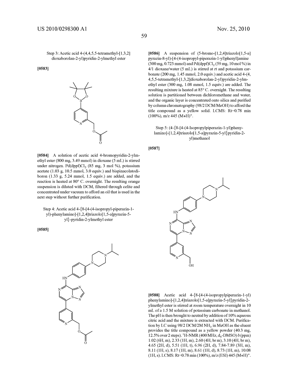 TRIAZOLOPYRAZINE COMPOUNDS USEFUL FOR THE TREATMENT OF DEGENERATIVE & INFLAMMATORY DISEASES - diagram, schematic, and image 65