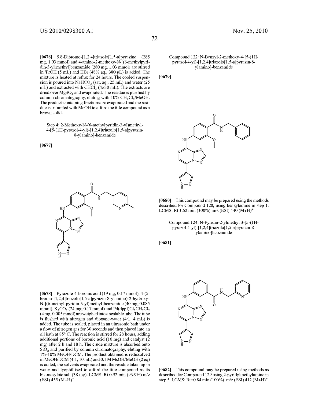 TRIAZOLOPYRAZINE COMPOUNDS USEFUL FOR THE TREATMENT OF DEGENERATIVE & INFLAMMATORY DISEASES - diagram, schematic, and image 78