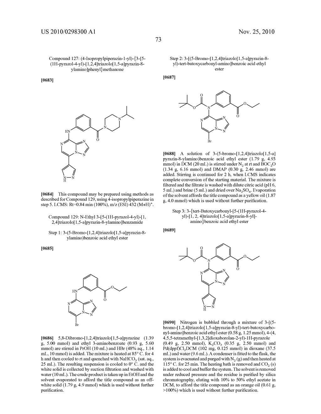 TRIAZOLOPYRAZINE COMPOUNDS USEFUL FOR THE TREATMENT OF DEGENERATIVE & INFLAMMATORY DISEASES - diagram, schematic, and image 79