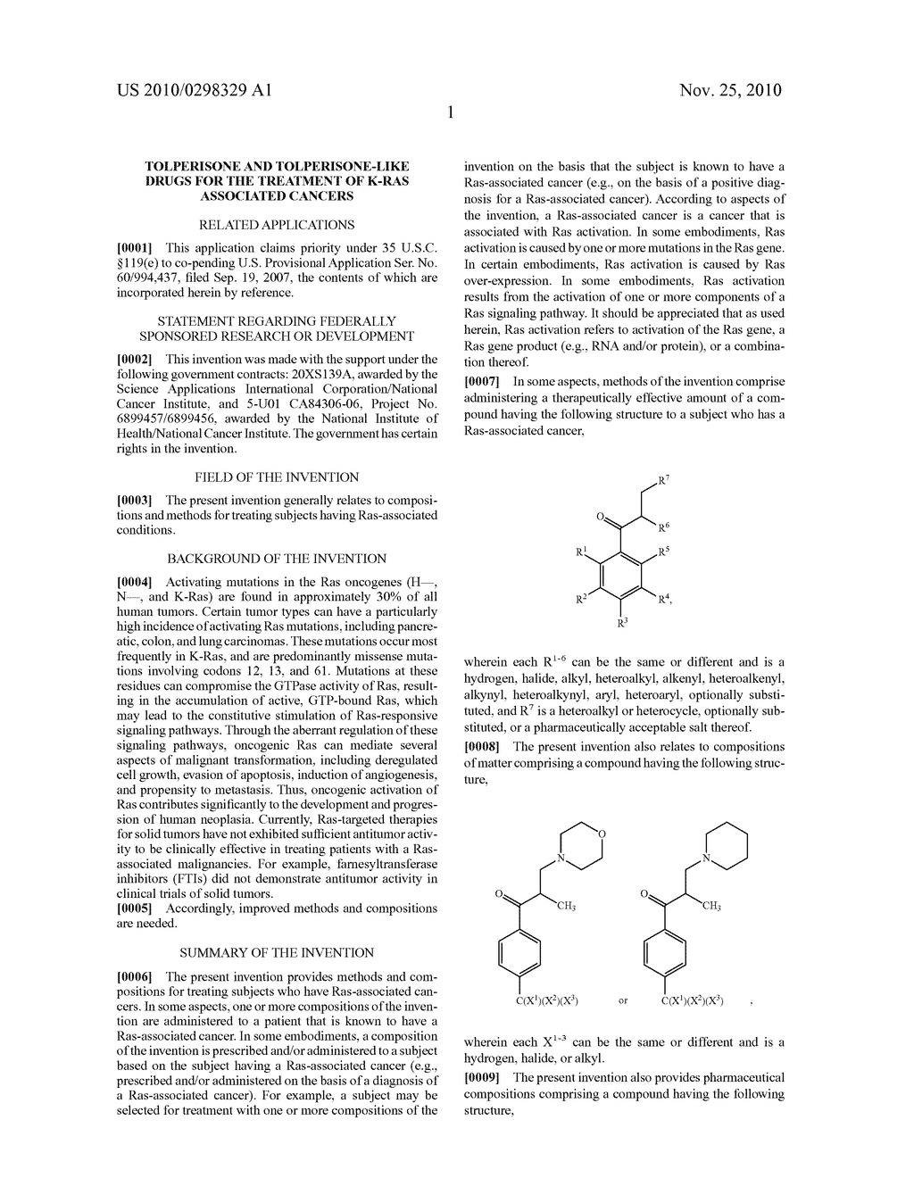 TOLPERISONE AND TOLPERISONE-LIKE DRUGS FOR THE TREATMENT OF K-RAS ASSOCIATED CANCERS - diagram, schematic, and image 07