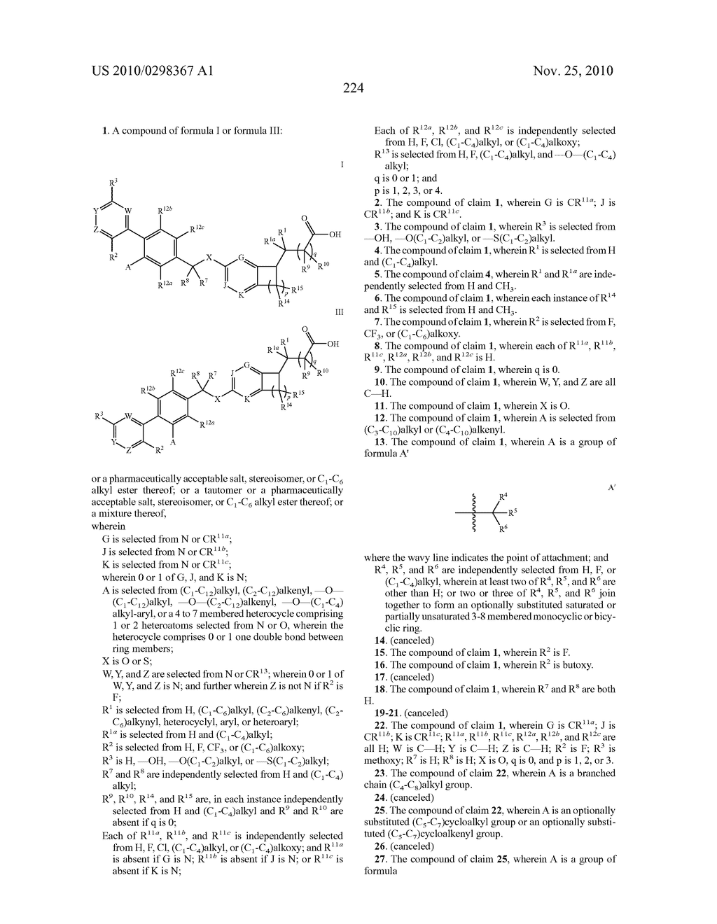 Conformationally Constrained Carboxylic Acid Derivatives Useful for Treating Metabolic Disorders - diagram, schematic, and image 226