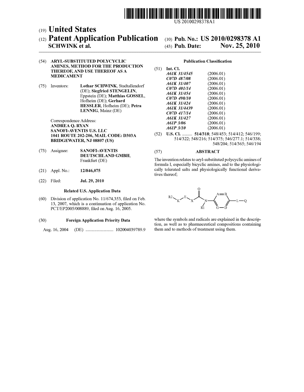 ARYL-SUBSTITUTED POLYCYCLIC AMINES, METHOD FOR THE PRODUCTION THEREOF, AND USE THEREOF AS A MEDICAMENT - diagram, schematic, and image 01