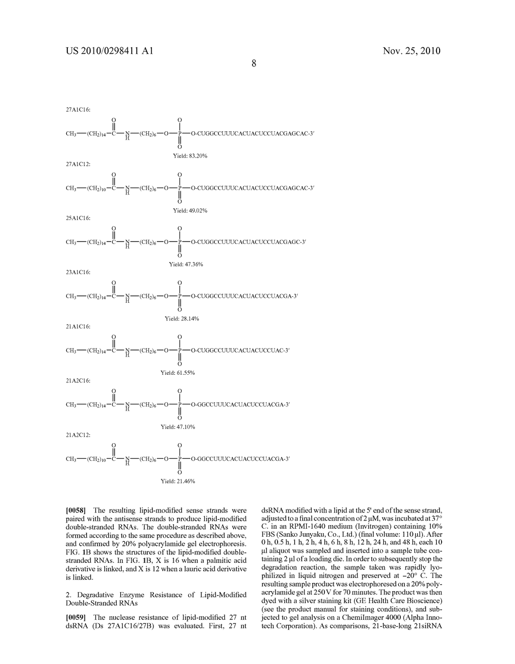 LIPID-MODIFIED DOUBLE-STRANDED RNA HAVING POTENT RNA INTERFERENCE EFFECT - diagram, schematic, and image 20