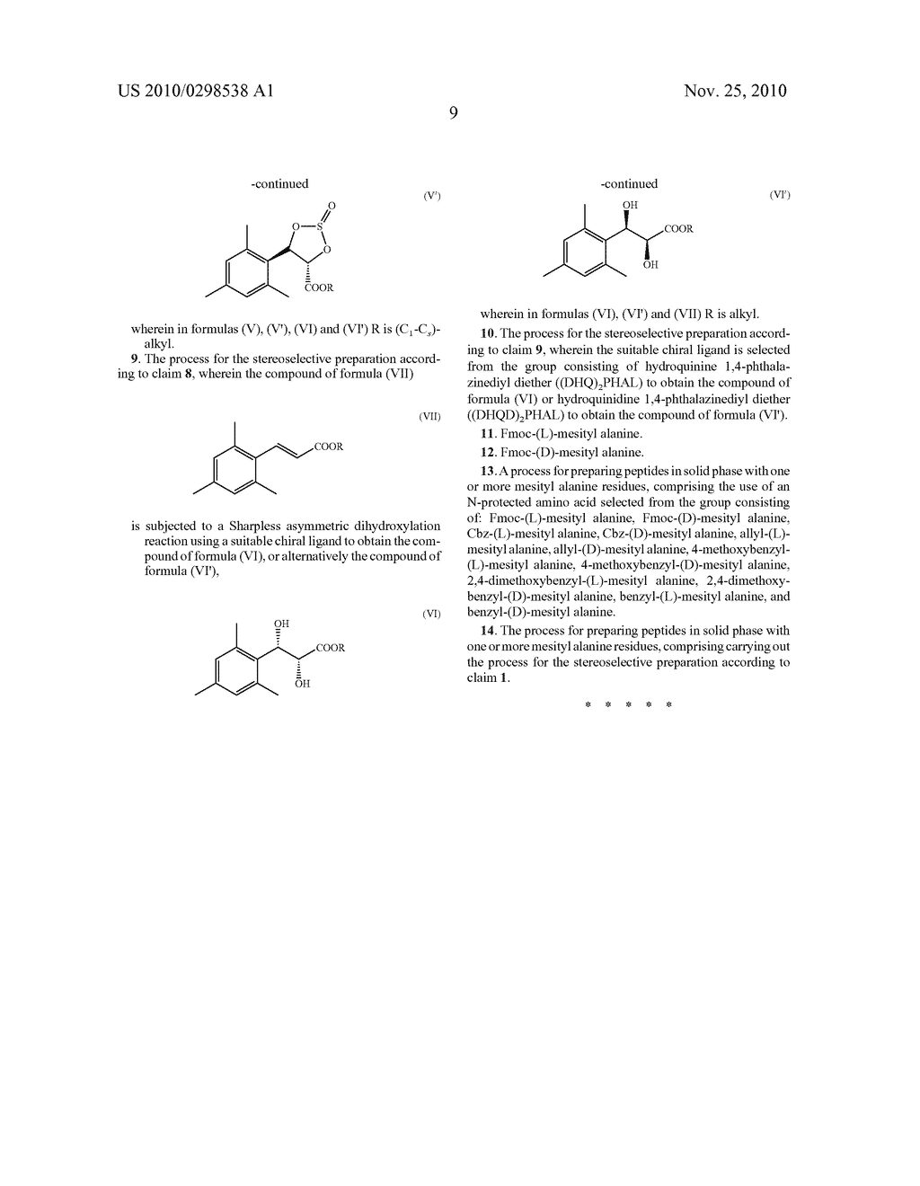 METHOD FOR THE STEREOSELECTIVE PREPARATION OF AMINO ACID DERIVATIVES - diagram, schematic, and image 10