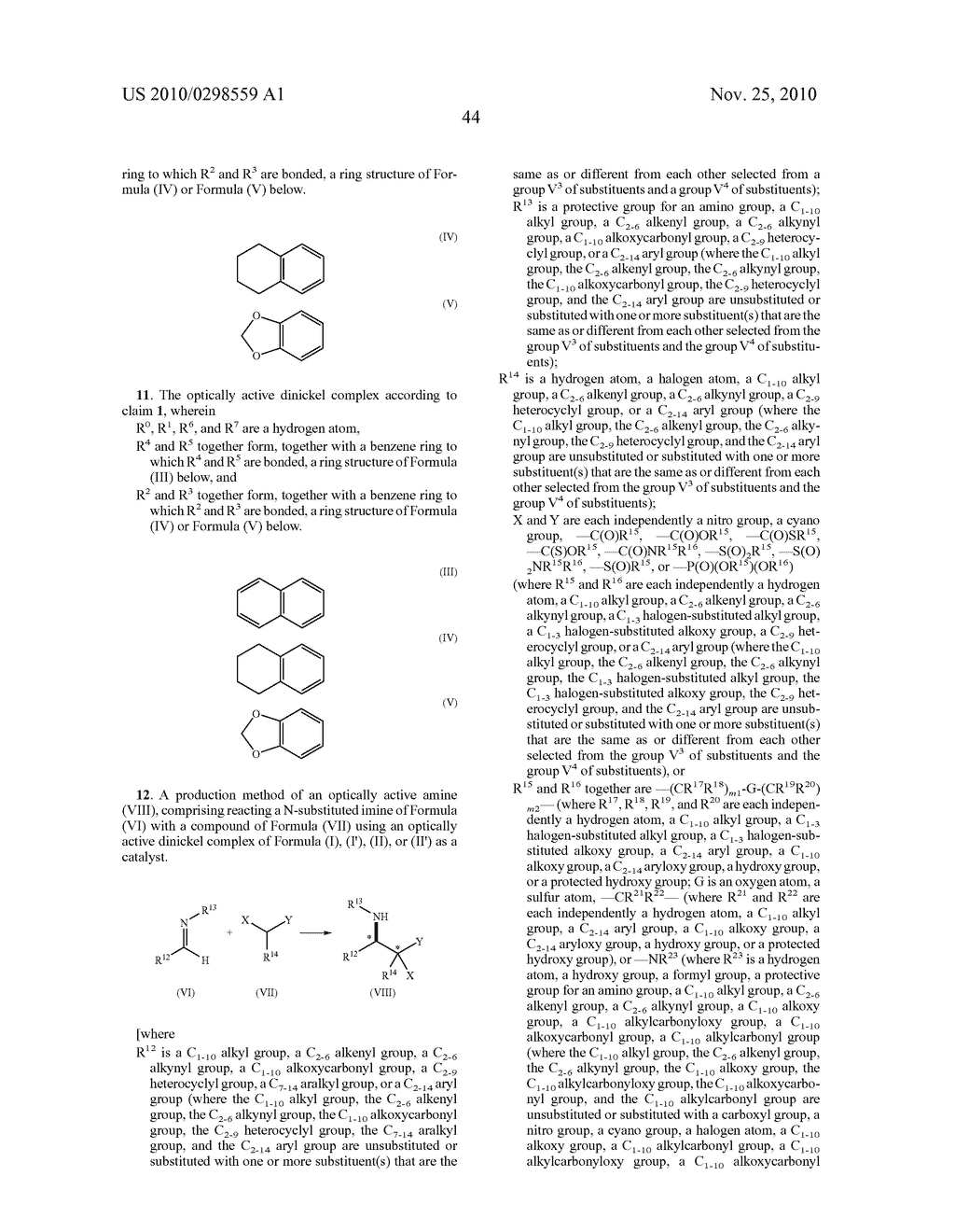 OPTICALLY ACTIVE DINICKEL COMPLEX AND METHOD FOR PRODUCING OPTICALLY ACTIVE AMINE USING THE OPTICALLY ACTIVE DINICKEL COMPLEX AS CATALYST - diagram, schematic, and image 45