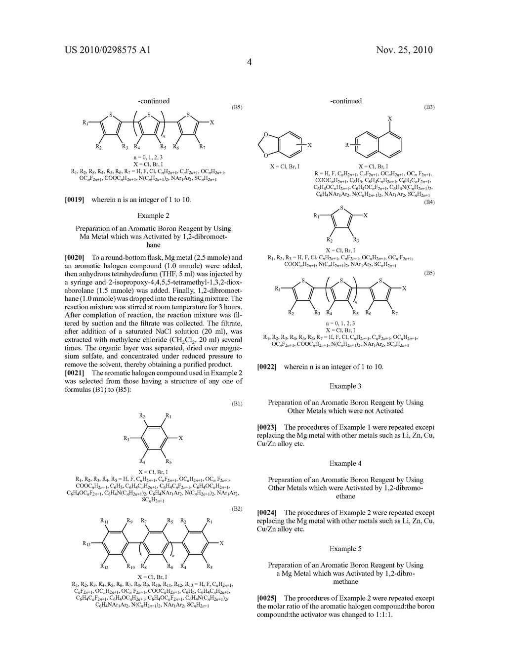 METHOD FOR PREPARING AN AROMATIC BORON REAGENT THROUGH BARBIER-TYPE REACTION - diagram, schematic, and image 05