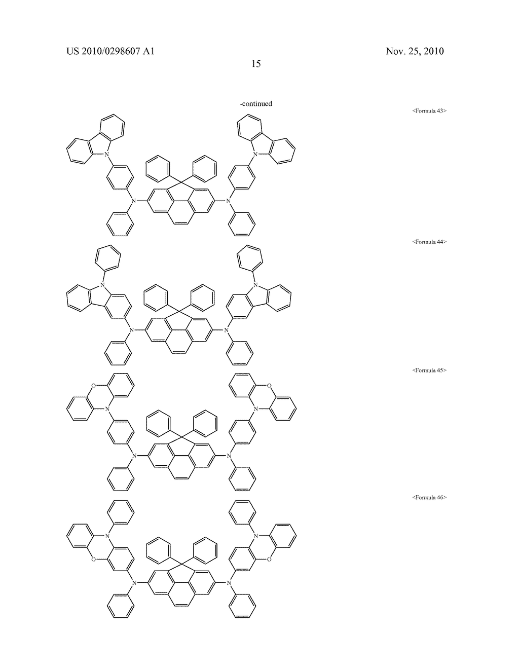 CYCLOPENTAPHENANTHRENE-BASED COMPOUND AND ORGANIC ELECTROLUMINESCENT DEVICE USING THE SAME - diagram, schematic, and image 19