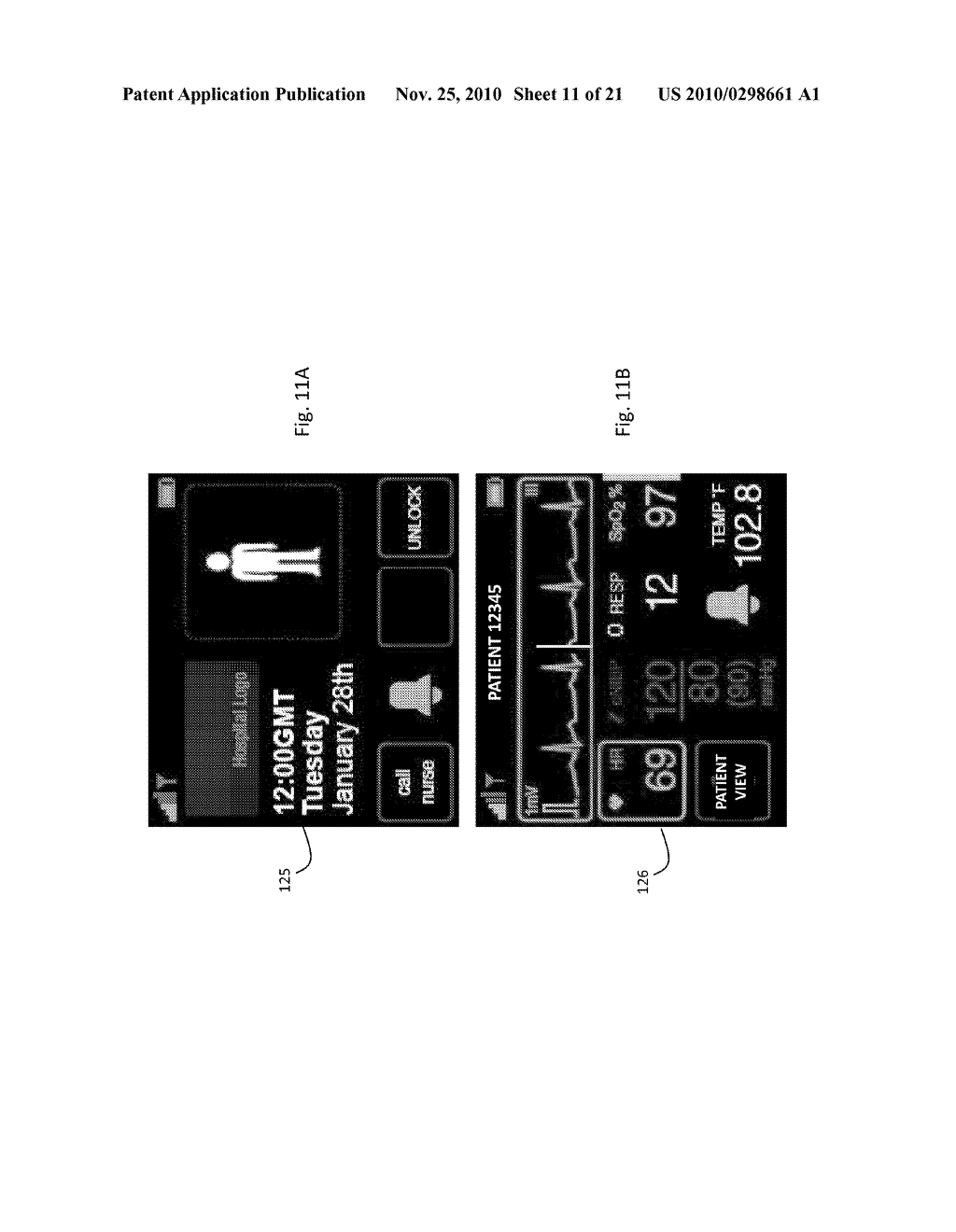 METHOD FOR GENERATING ALARMS/ALERTS BASED ON A PATIENT'S POSTURE AND VITAL SIGNS - diagram, schematic, and image 12