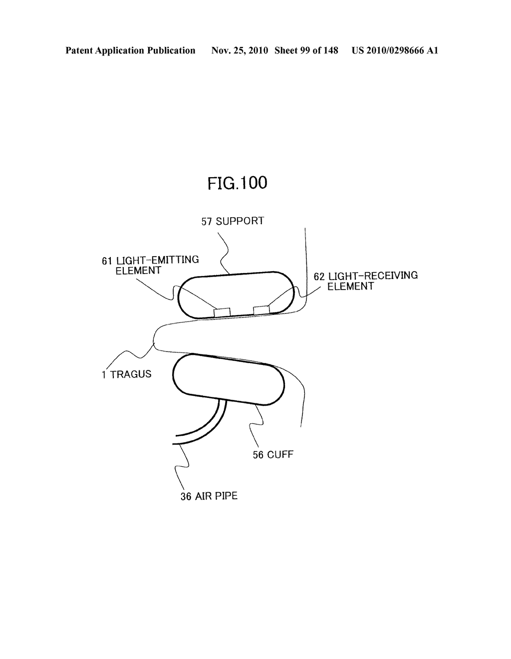 LIVING BODY INFORMATION DETECTION APPARATUS AND BLOOD-PRESSURE METER - diagram, schematic, and image 100