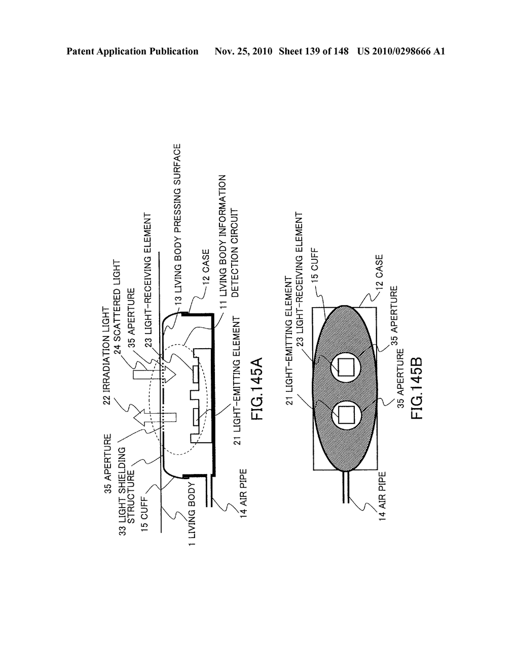 LIVING BODY INFORMATION DETECTION APPARATUS AND BLOOD-PRESSURE METER - diagram, schematic, and image 140