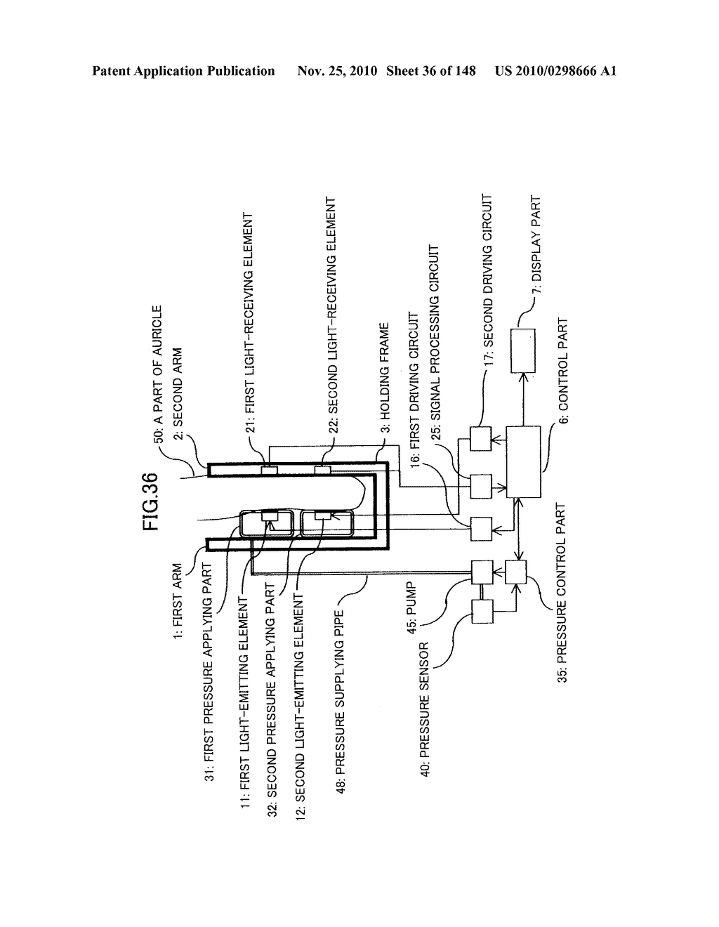 LIVING BODY INFORMATION DETECTION APPARATUS AND BLOOD-PRESSURE METER - diagram, schematic, and image 37