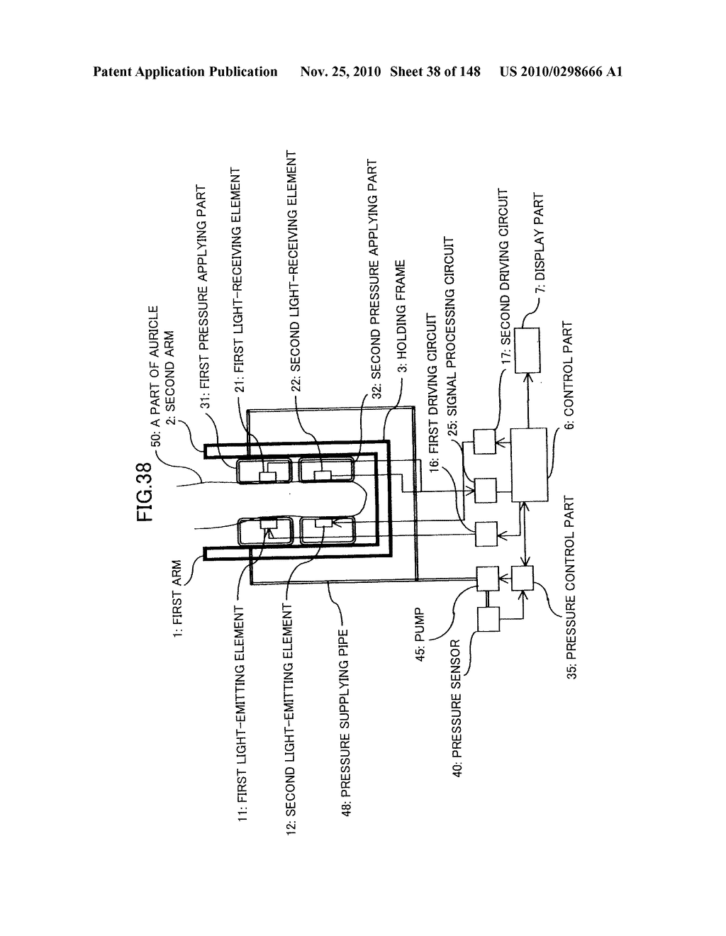 LIVING BODY INFORMATION DETECTION APPARATUS AND BLOOD-PRESSURE METER - diagram, schematic, and image 39