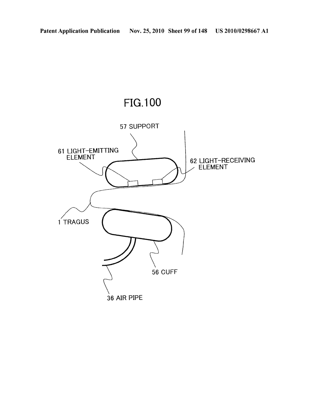 LIVING BODY INFORMATION DETECTION APPARATUS AND BLOOD-PRESSURE METER - diagram, schematic, and image 100