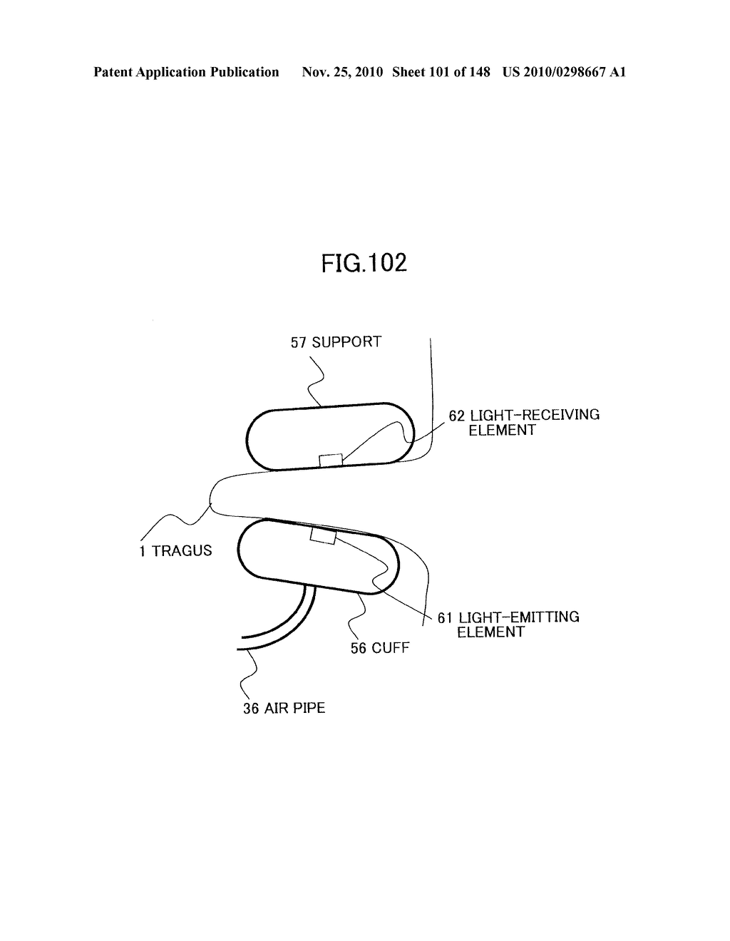 LIVING BODY INFORMATION DETECTION APPARATUS AND BLOOD-PRESSURE METER - diagram, schematic, and image 102