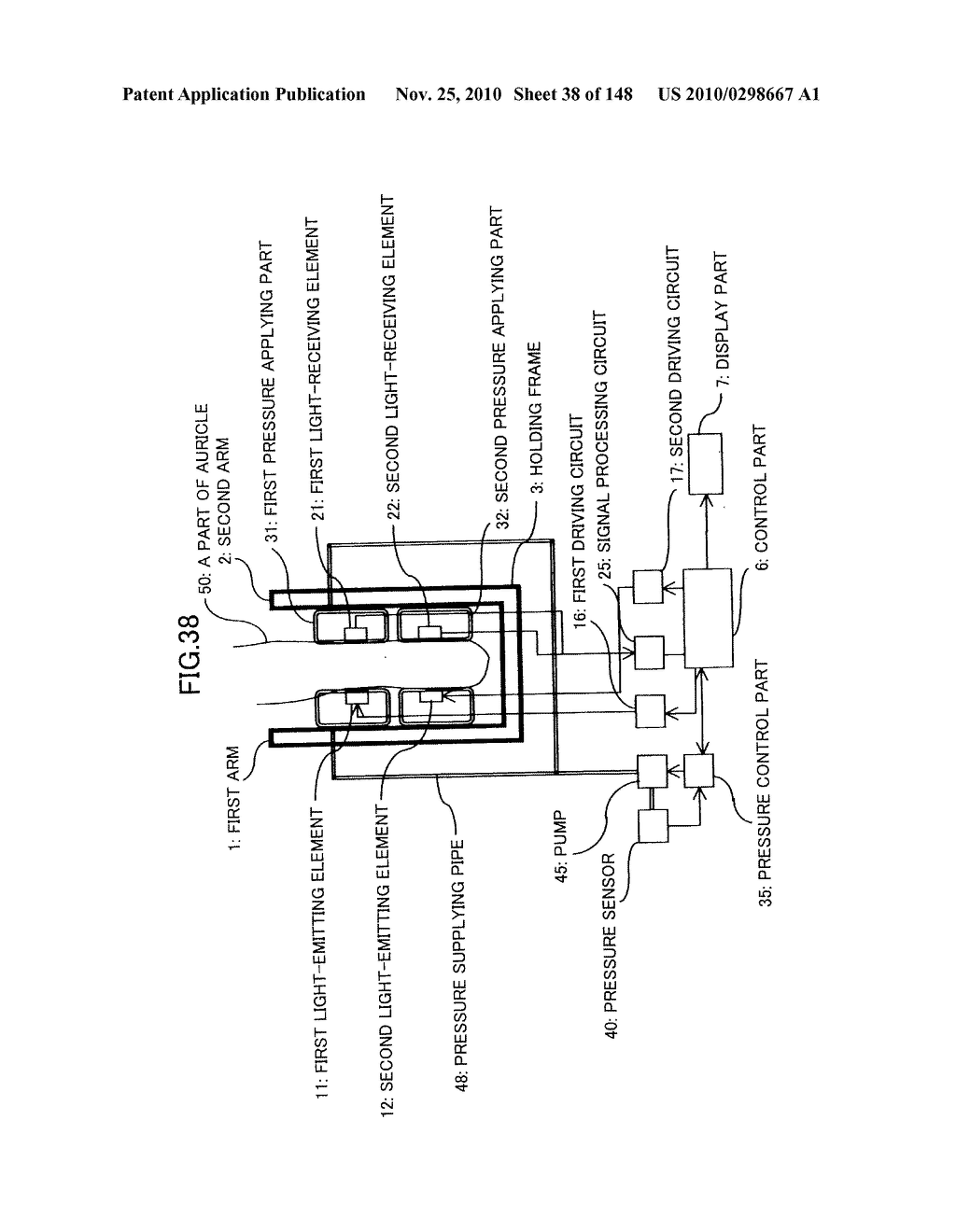 LIVING BODY INFORMATION DETECTION APPARATUS AND BLOOD-PRESSURE METER - diagram, schematic, and image 39
