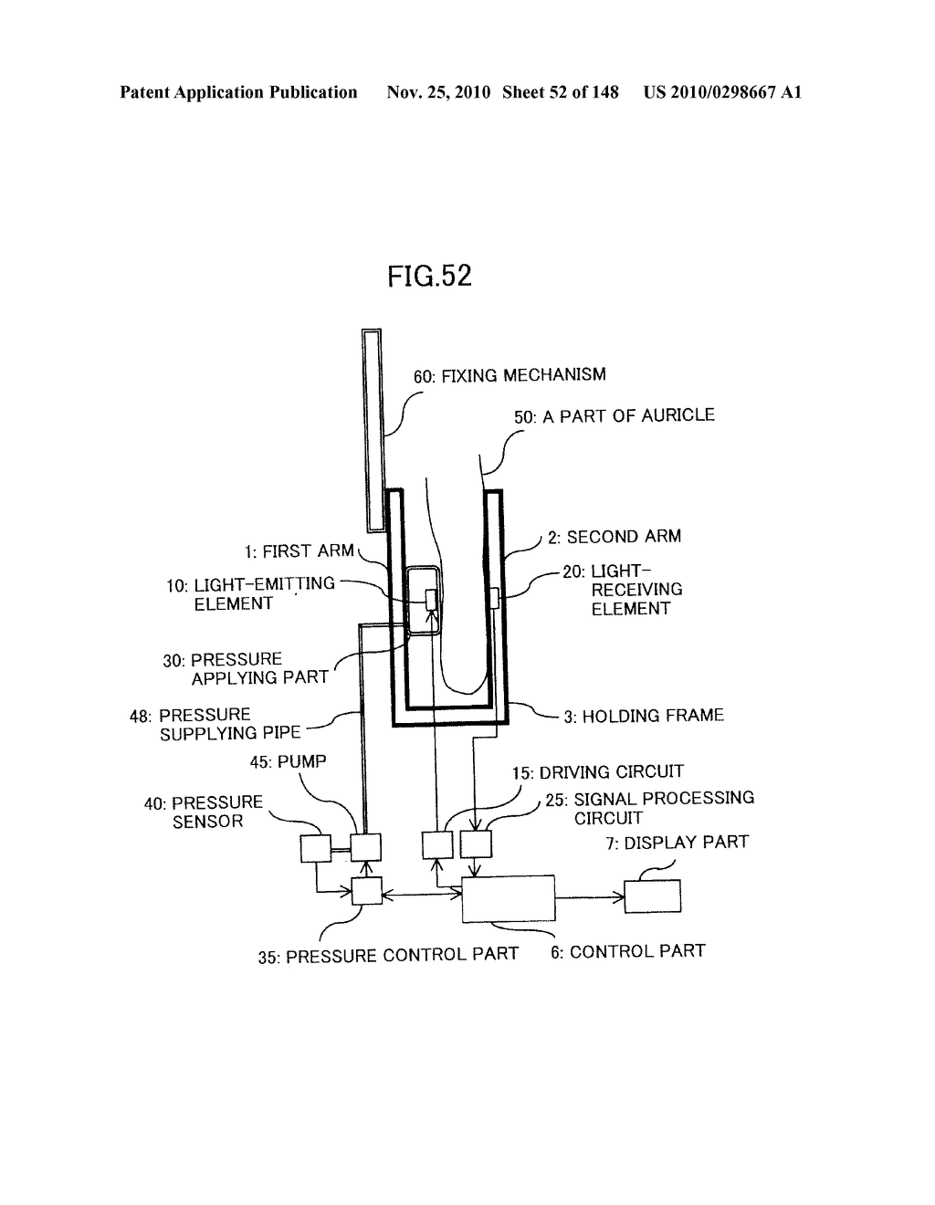 LIVING BODY INFORMATION DETECTION APPARATUS AND BLOOD-PRESSURE METER - diagram, schematic, and image 53