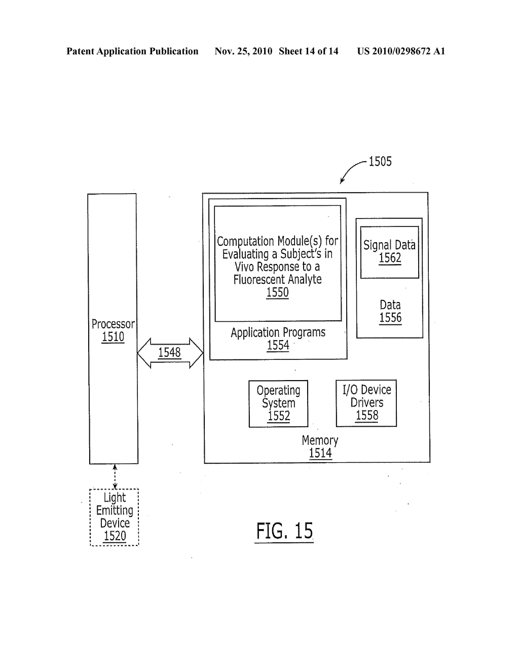 METHODS FOR EVALUATING A SUBJECT USING DATA ASSOCIATED WITH A FLUORESCENT ANALYTE - diagram, schematic, and image 15