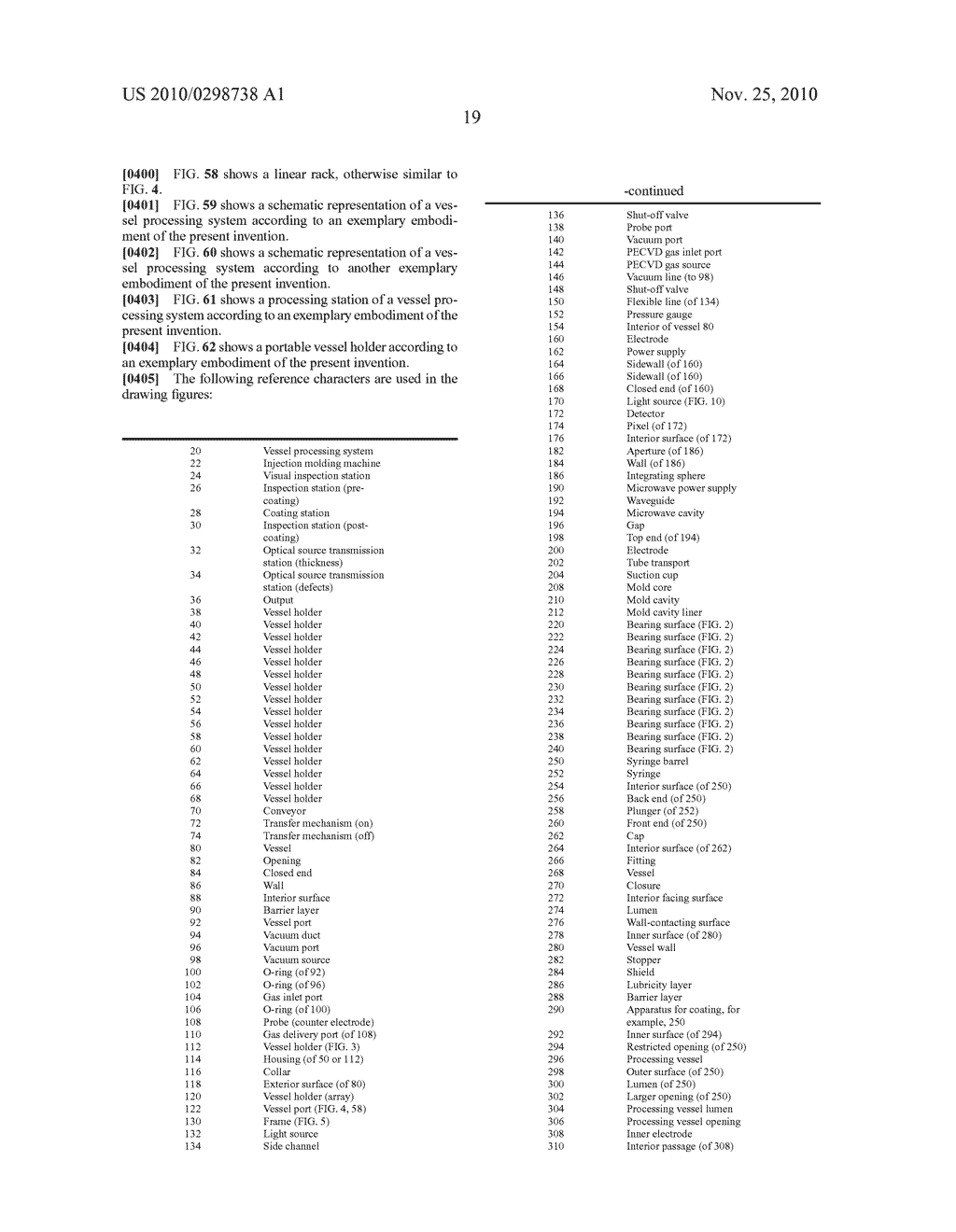 VESSEL, COATING, INSPECTION AND PROCESSING APPARATUS - diagram, schematic, and image 56