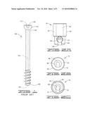 Pressured syringe for the injection of a viscous liquid through a cannulated surgical screw bone filler adapter diagram and image