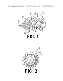 SUTURE WITH A POINTED END AND AN ANCHOR END AND WITH EQUALLY SPACED YIELDABLE TISSUE GRASPING BARBS LOCATED AT SUCCESSIVE AXIAL LOCATIONS diagram and image