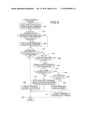 VEHICLE COMMUNICATION TERMINAL AND VEHICLE COMMUNICATION SYSTEM IN WHICH RADIO TRANSMISSIONS BY THE VEHICLE COMMUNICATION TERMINALS ARE CONTROLLED BY RADIO COMMUNICATION FROM BASE STATIONS diagram and image