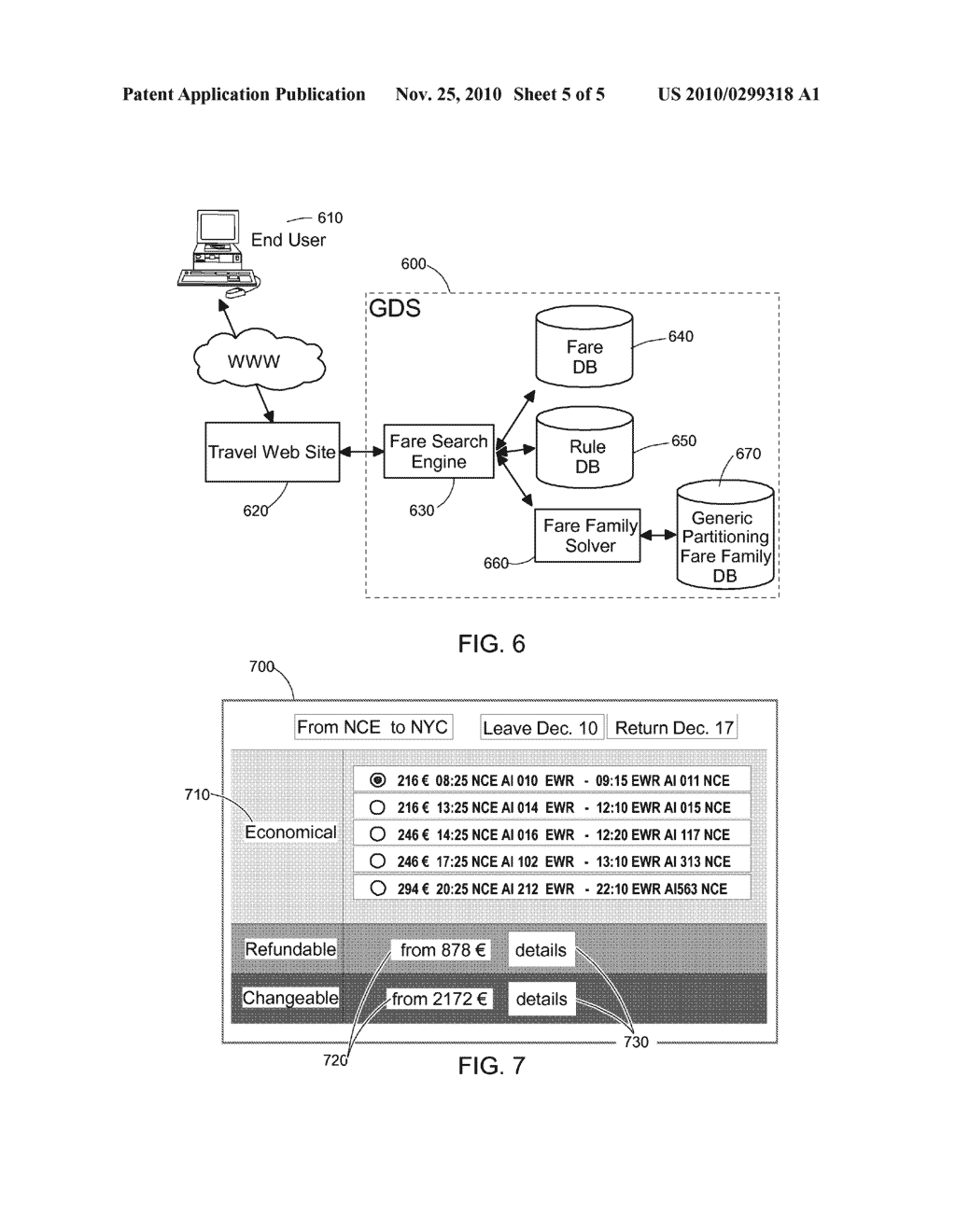 ONLINE TRAVEL RESERVATION SYSTEM AND METHOD DELIVERING RESTRICTION-AWARE TRAVEL OPPORTUNITIES - diagram, schematic, and image 06